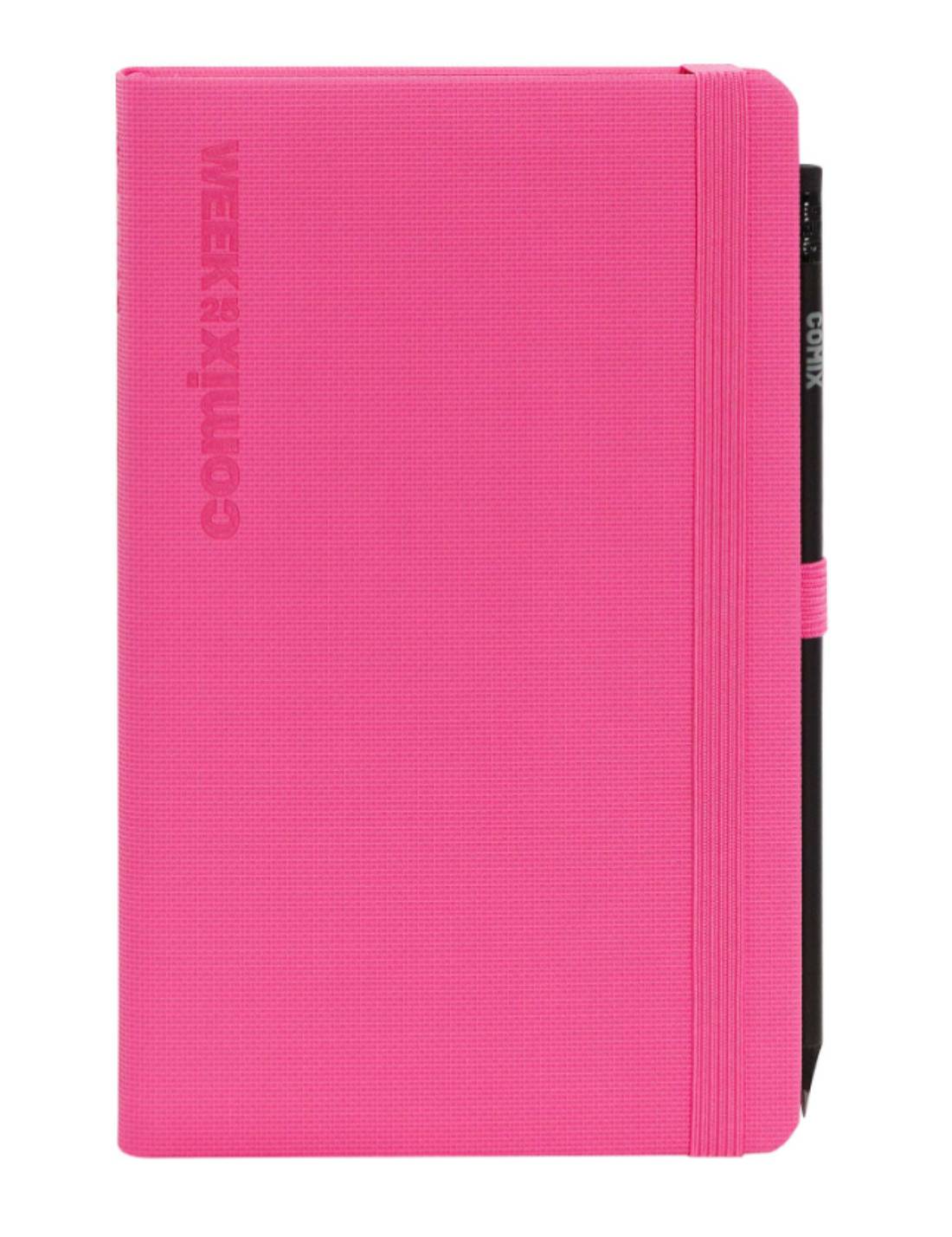 Agenda Settimanale 2025 Comix Rosa Grande 12 Mesi Con Matita