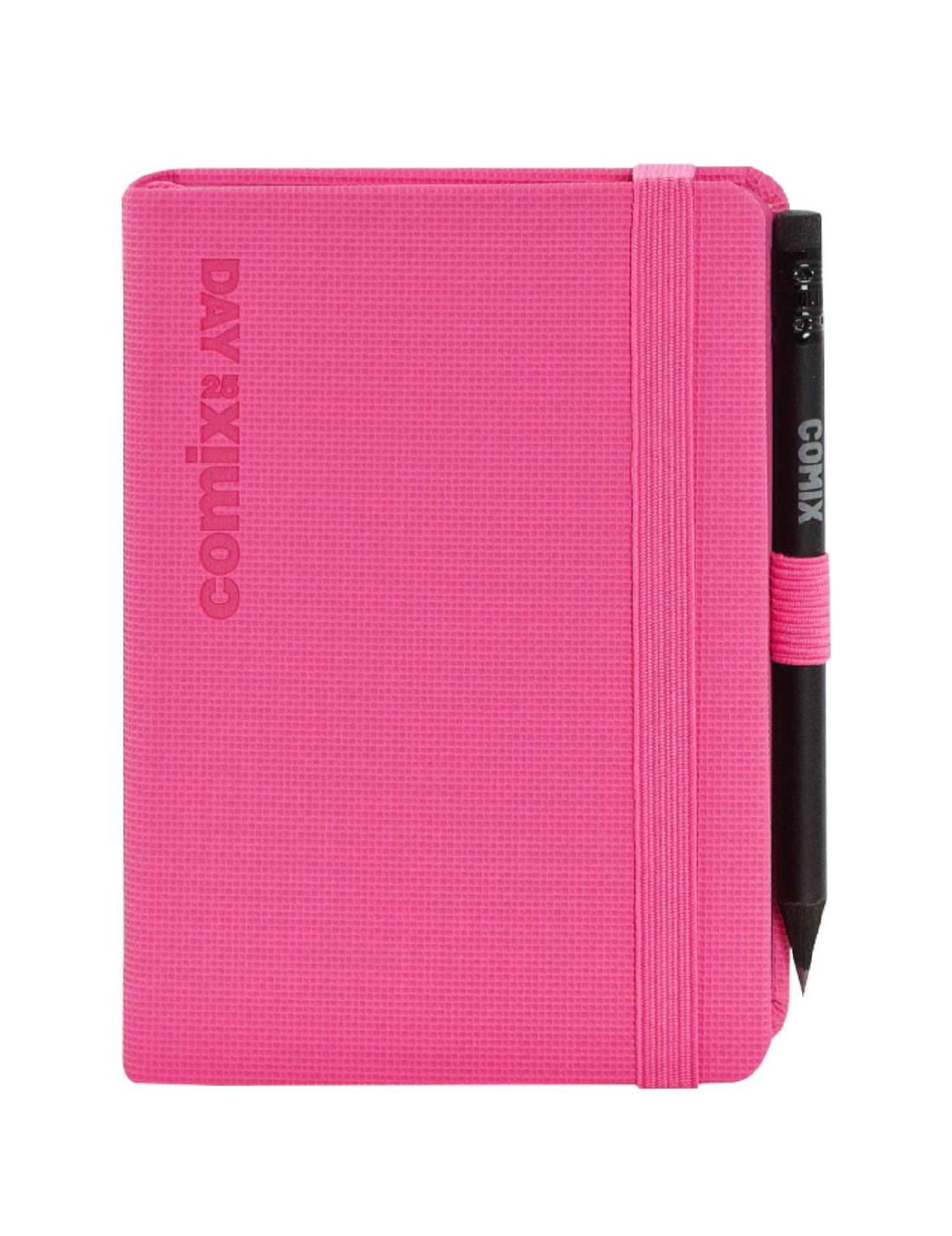 Agenda Giornaliera 2025 Comix Rosa Mignon 12 Mesi Con Matita