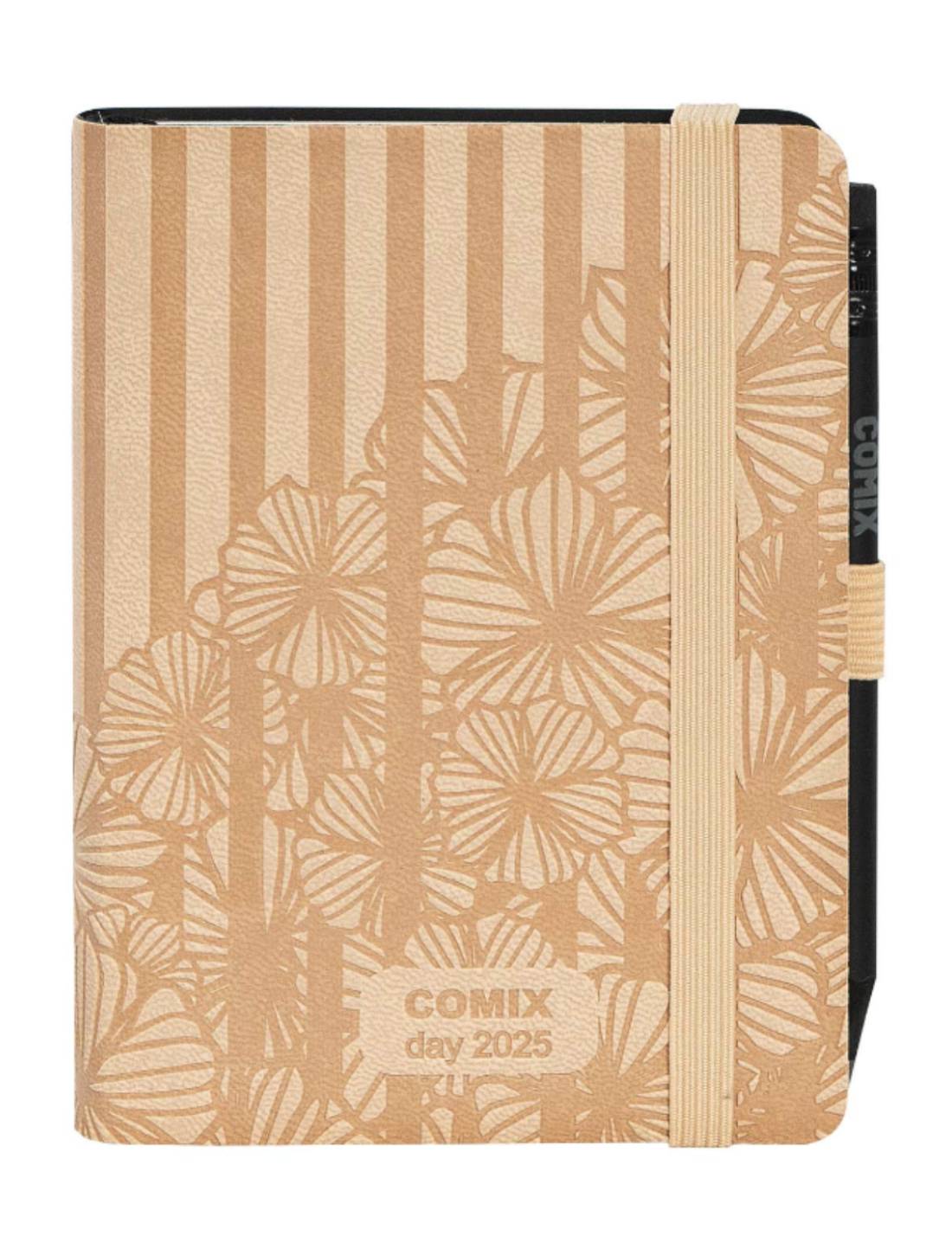 Agenda Giornaliera 12 Mesi 2025 Comix Special Floreal Con Matita 13cm