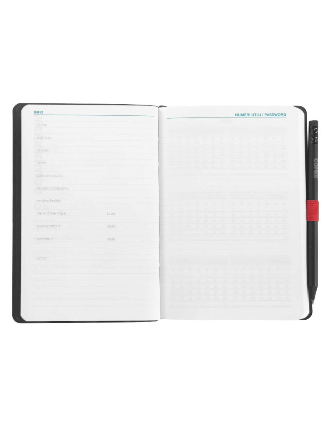 Agenda Settimanale 2025 Comix Special Medium 12 Mesi Con Matita - Medium 12 Mesi Con Matita - Cloudy