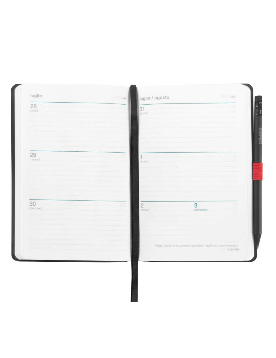 Agenda Settimanale 2025 Comix Special Medium 12 Mesi Con Matita - Medium 12 Mesi Con Matita - Cloudy