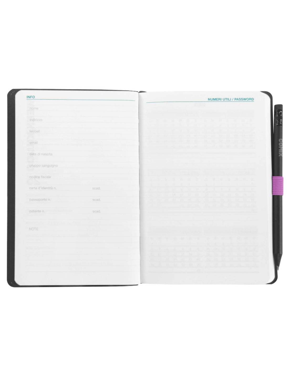 Agenda Settimanale 2025 Comix Special Medium 12 Mesi Con Matita - Medium 12 Mesi Con Matita - Cats