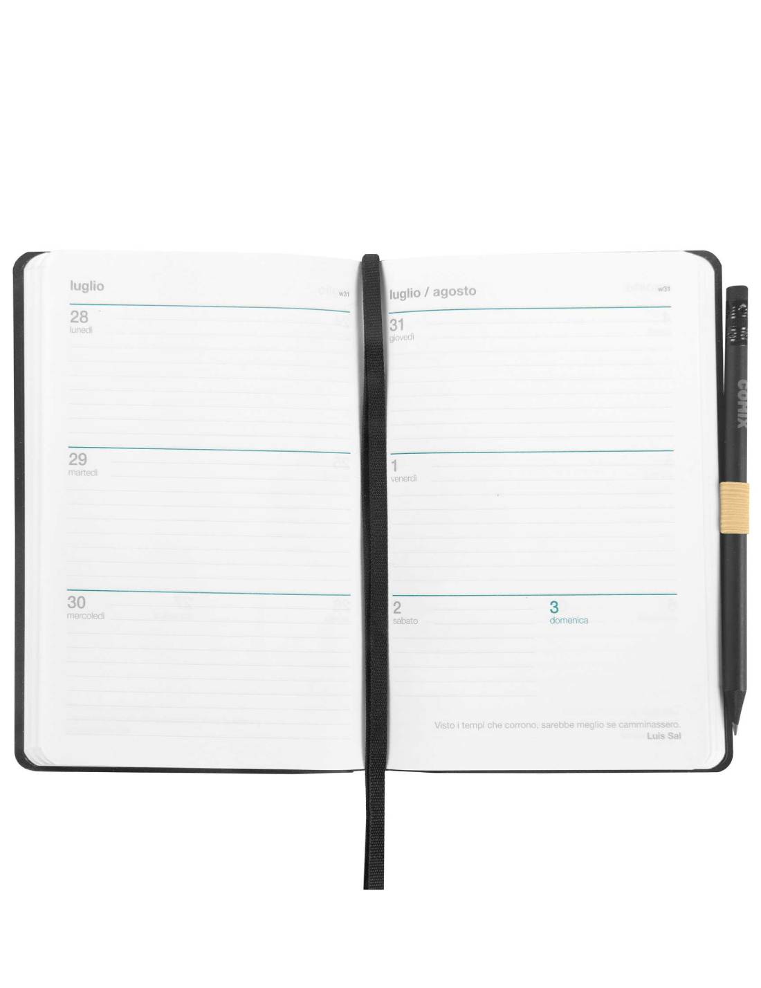 Agenda Settimanale 2025 Comix Special Medium 12 Mesi Con Matita - Floreal