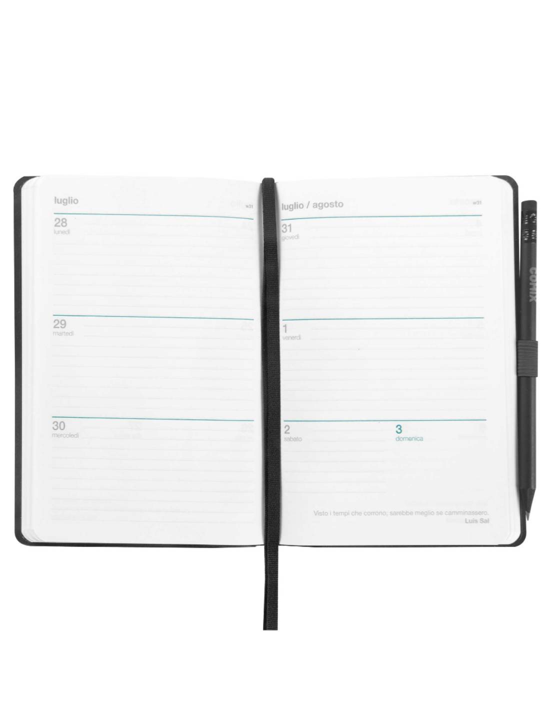 Agenda Settimanale 12 Mesi 2025 Comix Special Geometric Con Matita 16cm