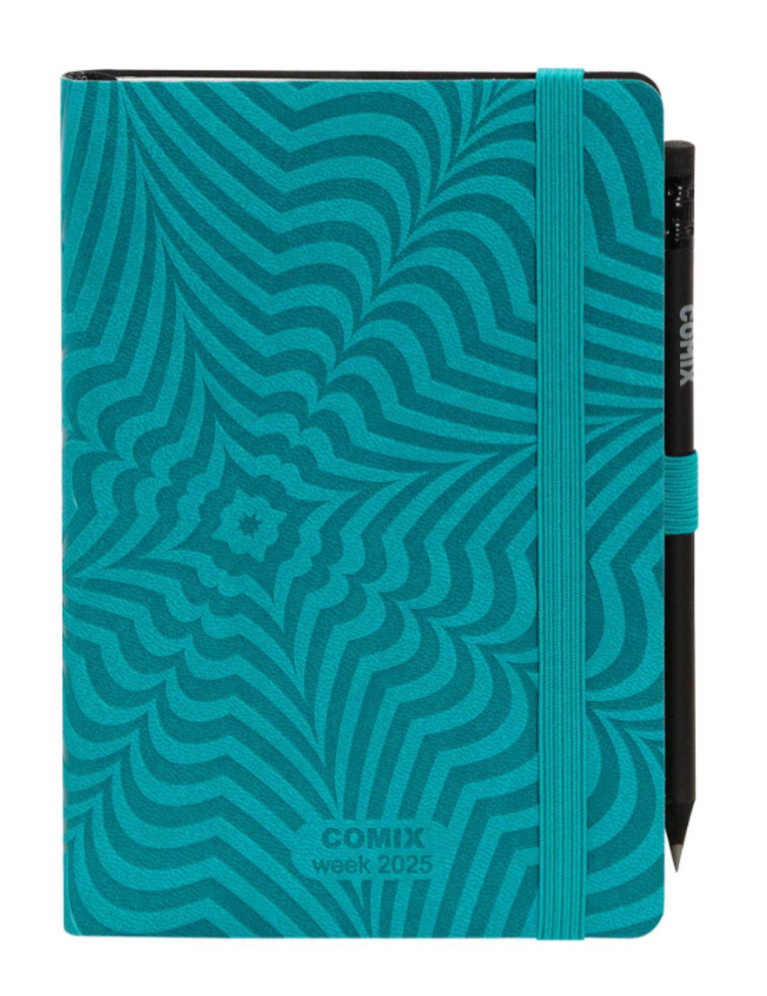 Agenda Settimanale 12 Mesi 2025 Comix Special Media Con Matita - Psycadelic