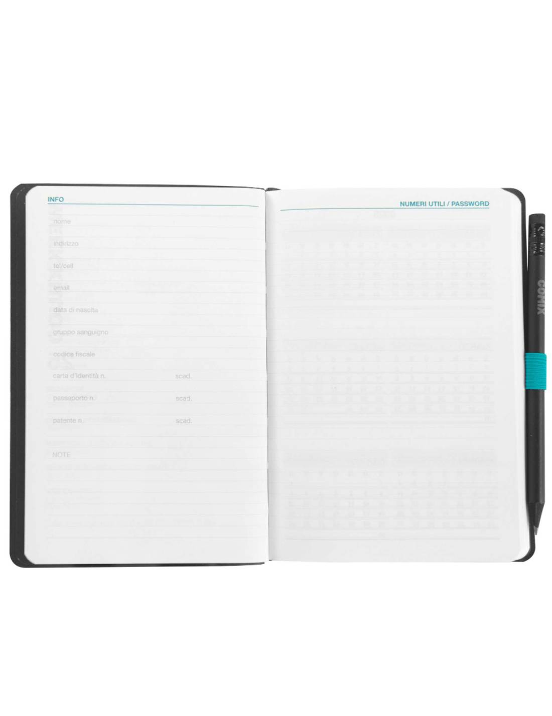 Agenda Settimanale 12 Mesi 2025 Comix Special Media Con Matita - Psycadelic