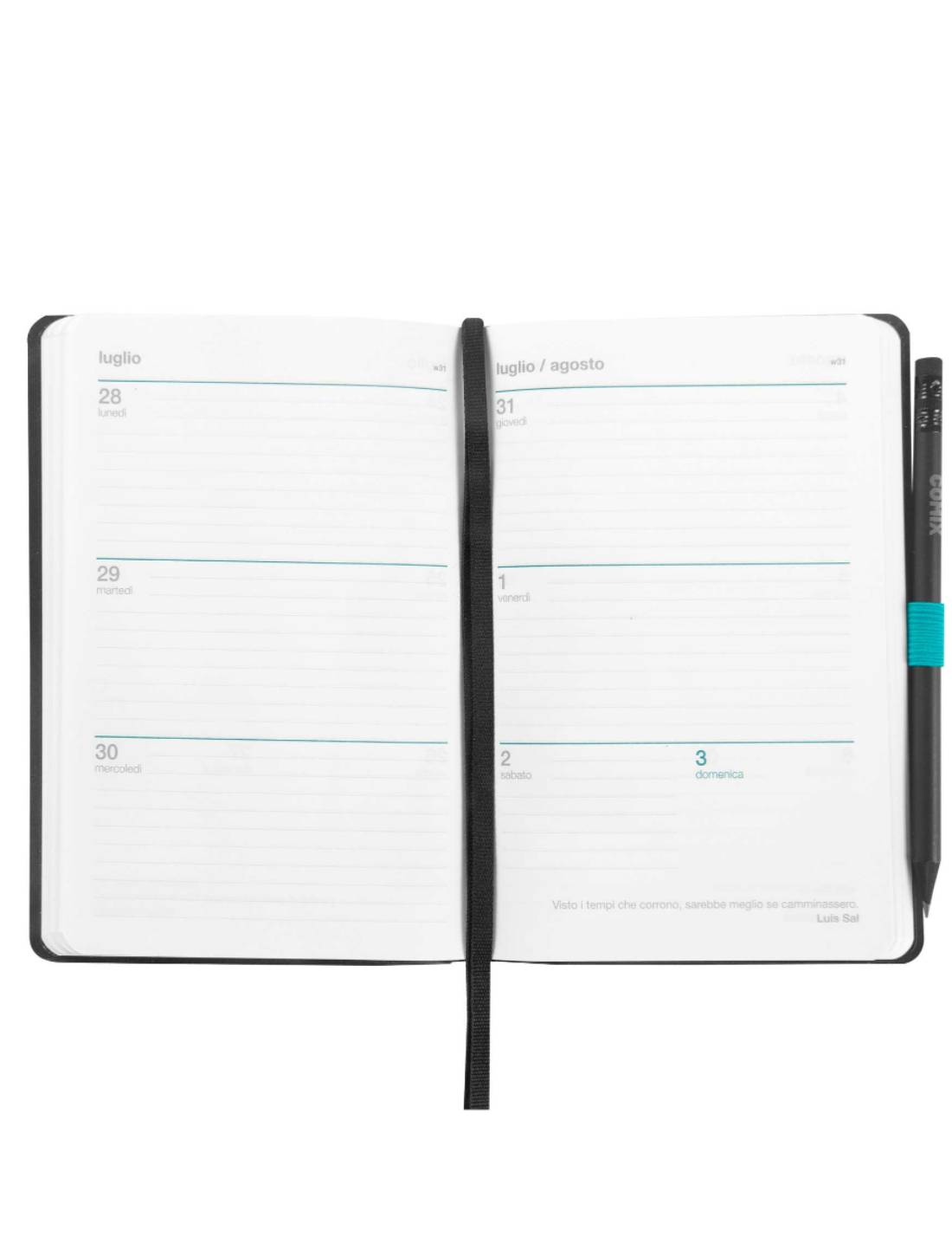 Agenda Settimanale 12 Mesi 2025 Comix Special Media Con Matita - Psycadelic