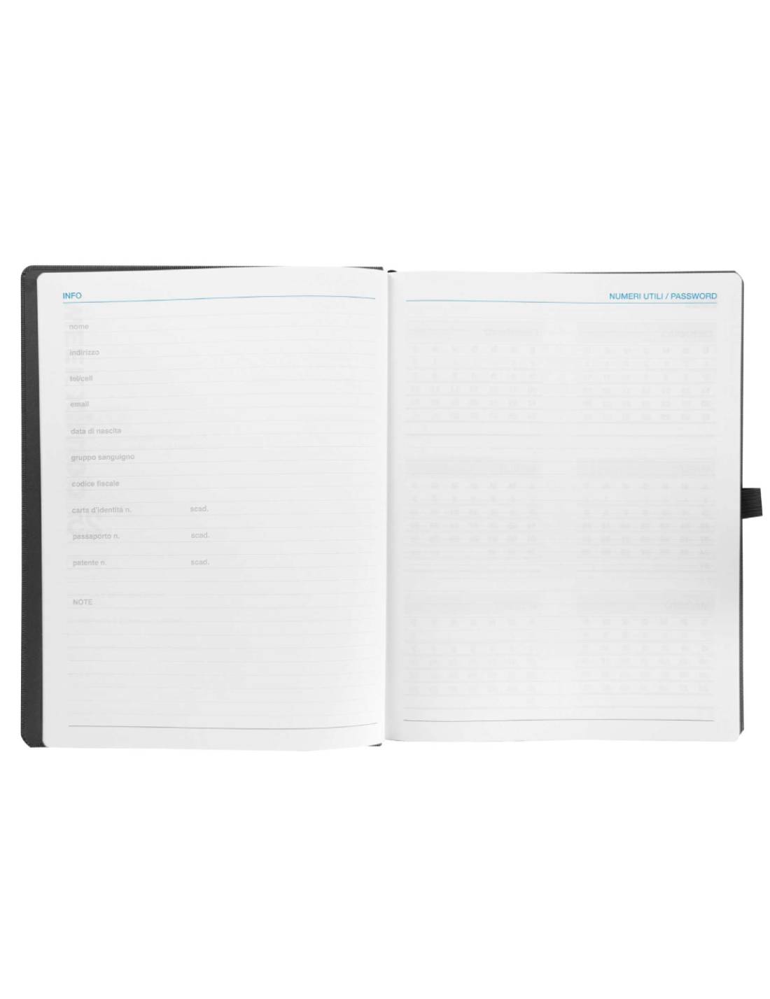 Agenda Settimanale Verticale Da Tavolo 12 Mesi 2025 Comix Blu