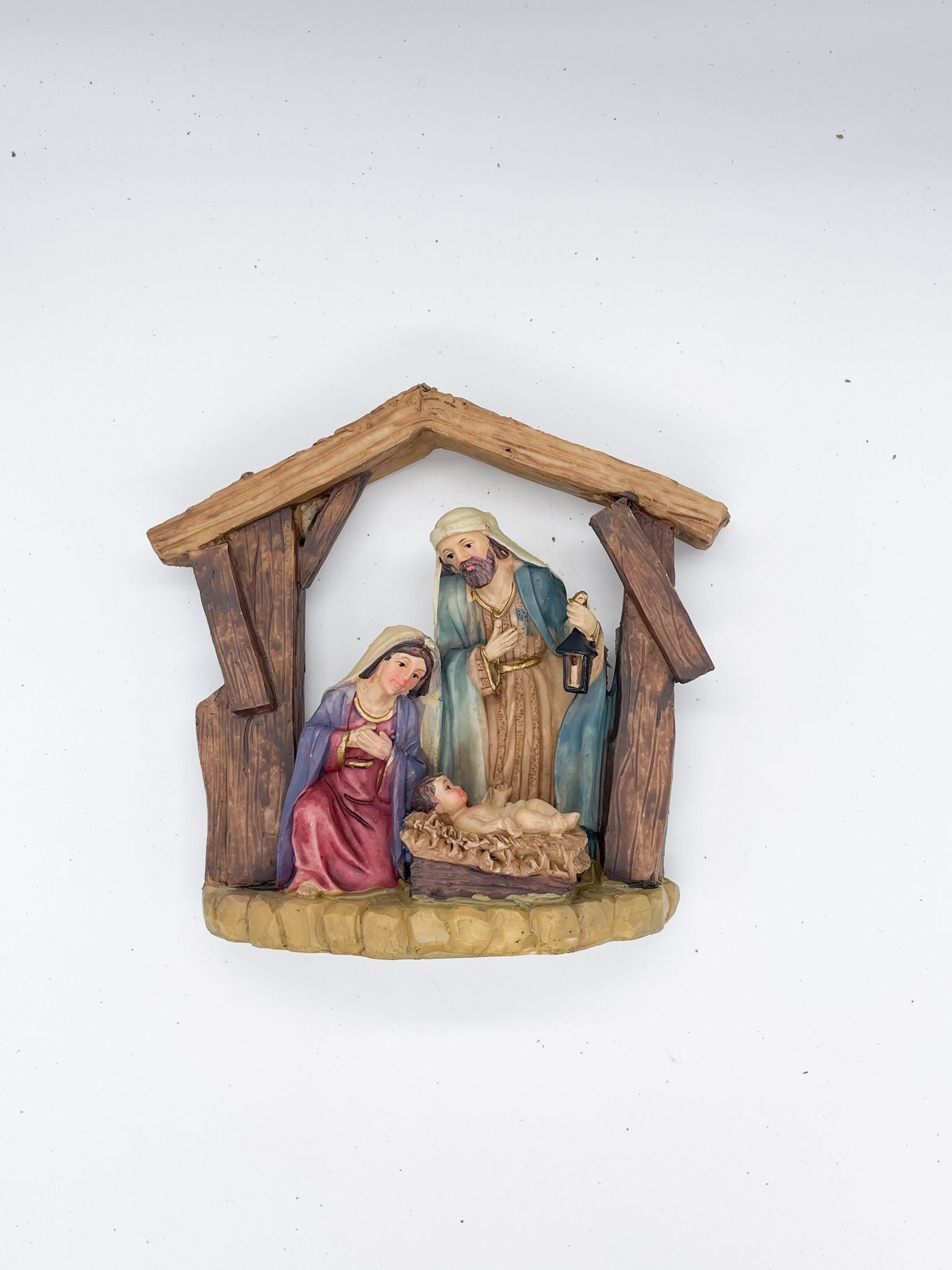 Addobbo Di Natale In Resina Natività 15CM