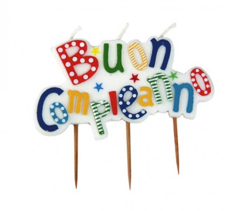 Set Candeline Picks Buon Compleanno