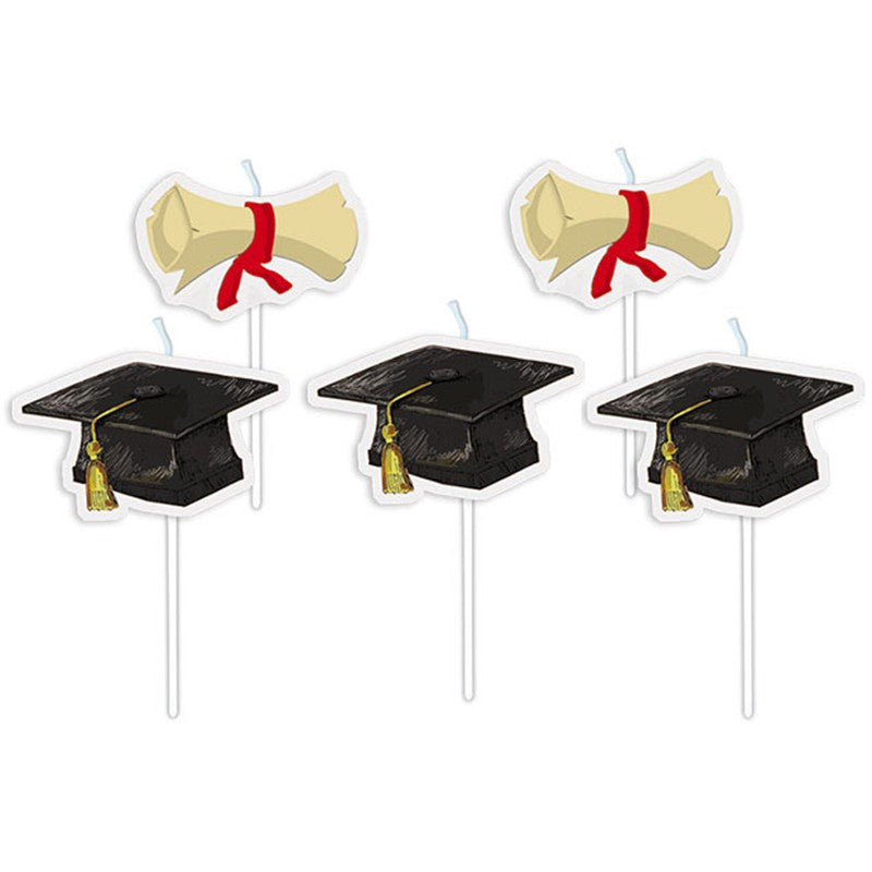 Candeline Per Laurea Cera Pick 5pz.
