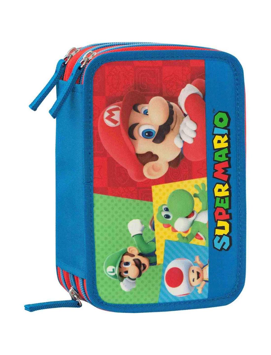 Astuccio Completo 3 Zip Super Mario E Friends