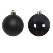 Palline Albero Di Natale In Vetro Nero 10cm