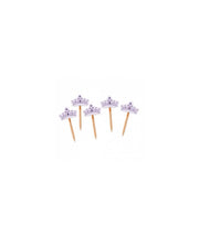 Picks Decorativi Corona Rosa 25pz.