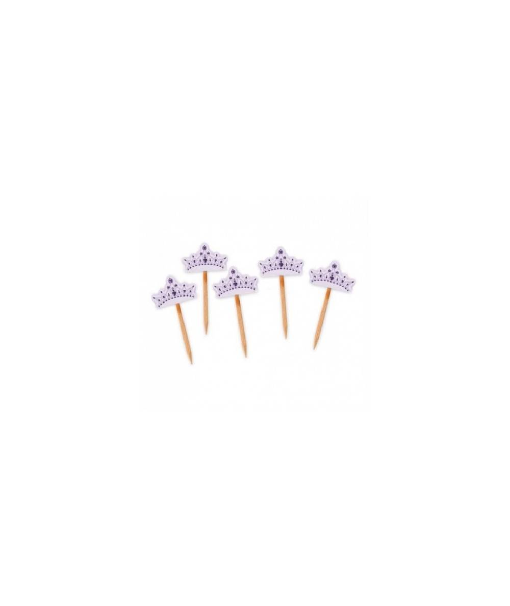Picks Decorativi Corona Rosa 25pz.