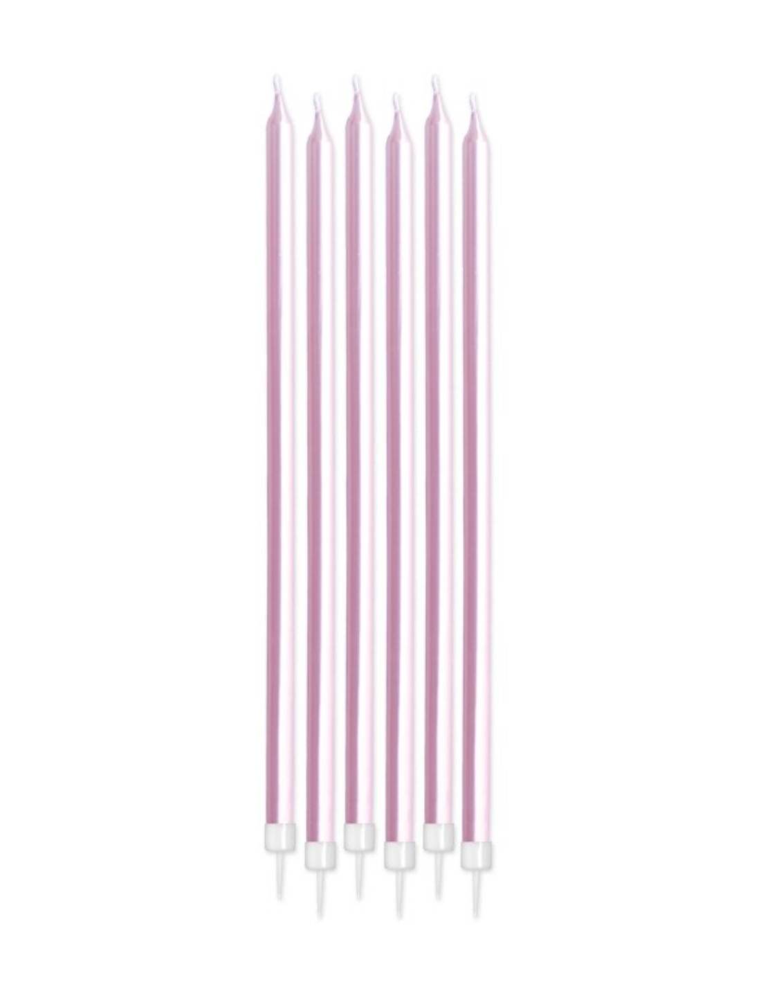 Candeline Di Compleanno In Cera Matite 10cm 6pz