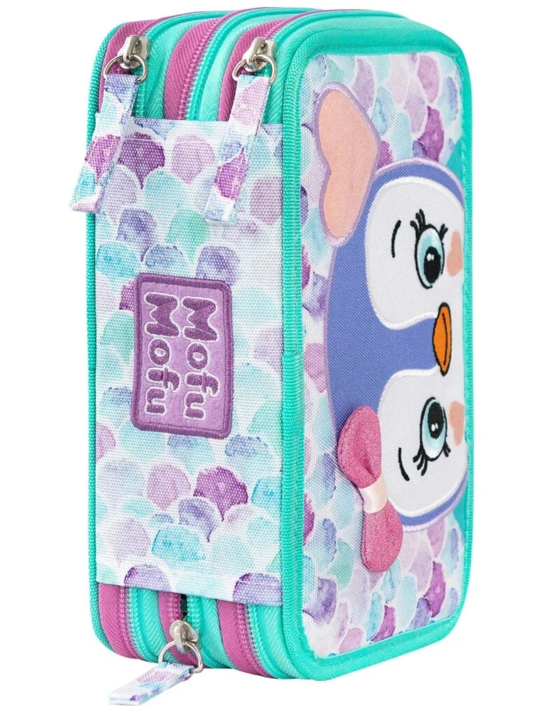 Astuccio Completo 3 Zip New Mofu Mofu Pinguini