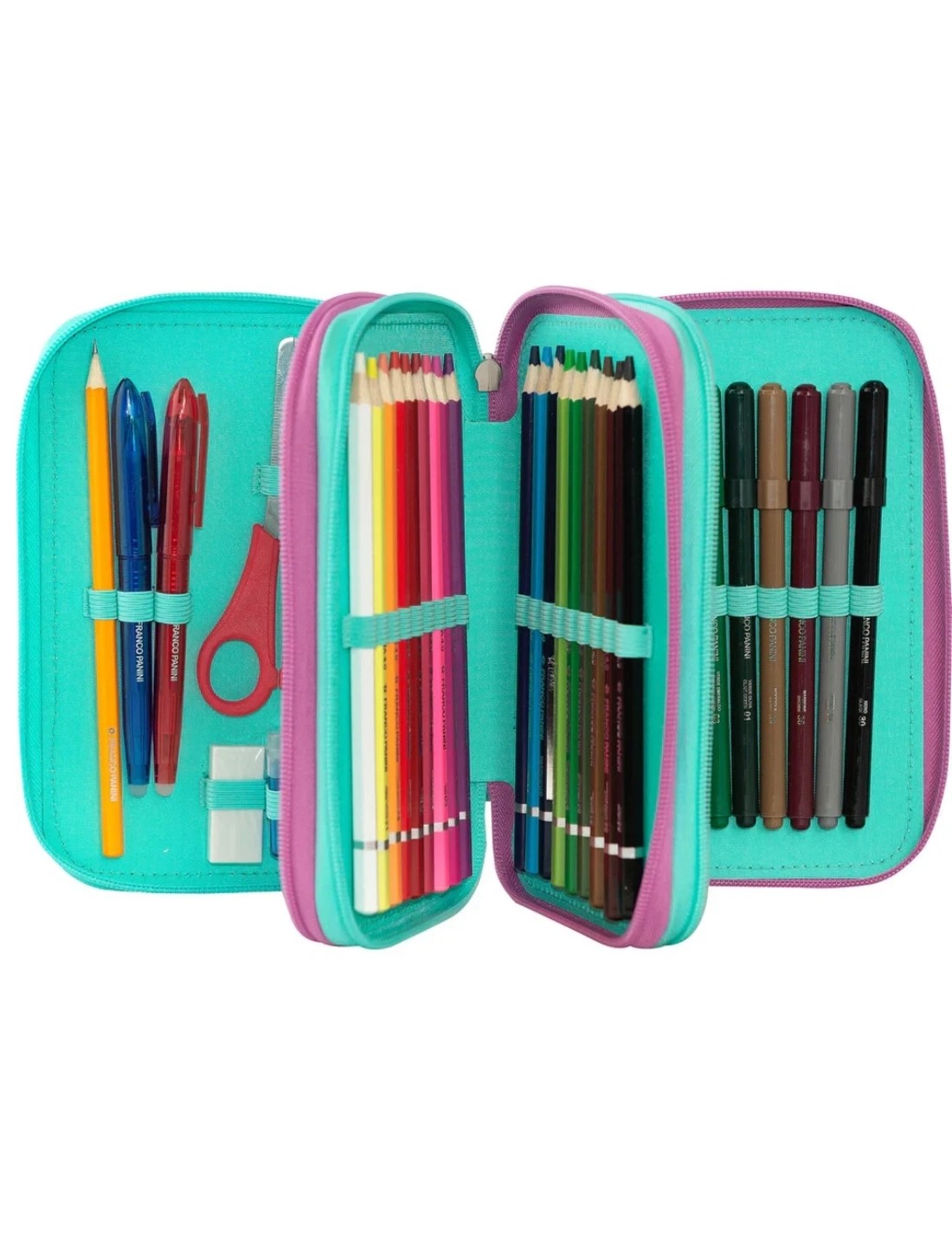 Astuccio Completo 3 Zip New Mofu Mofu Pinguini