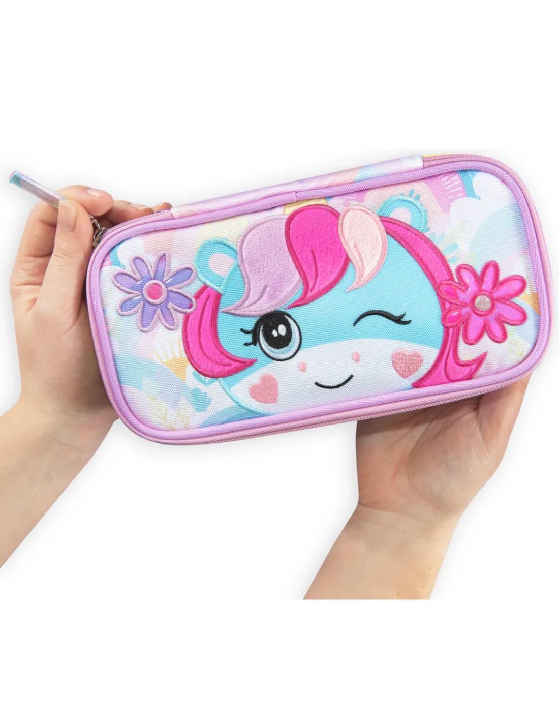 Astuccio Ovale Mofu Mofu Unicorno Lilla