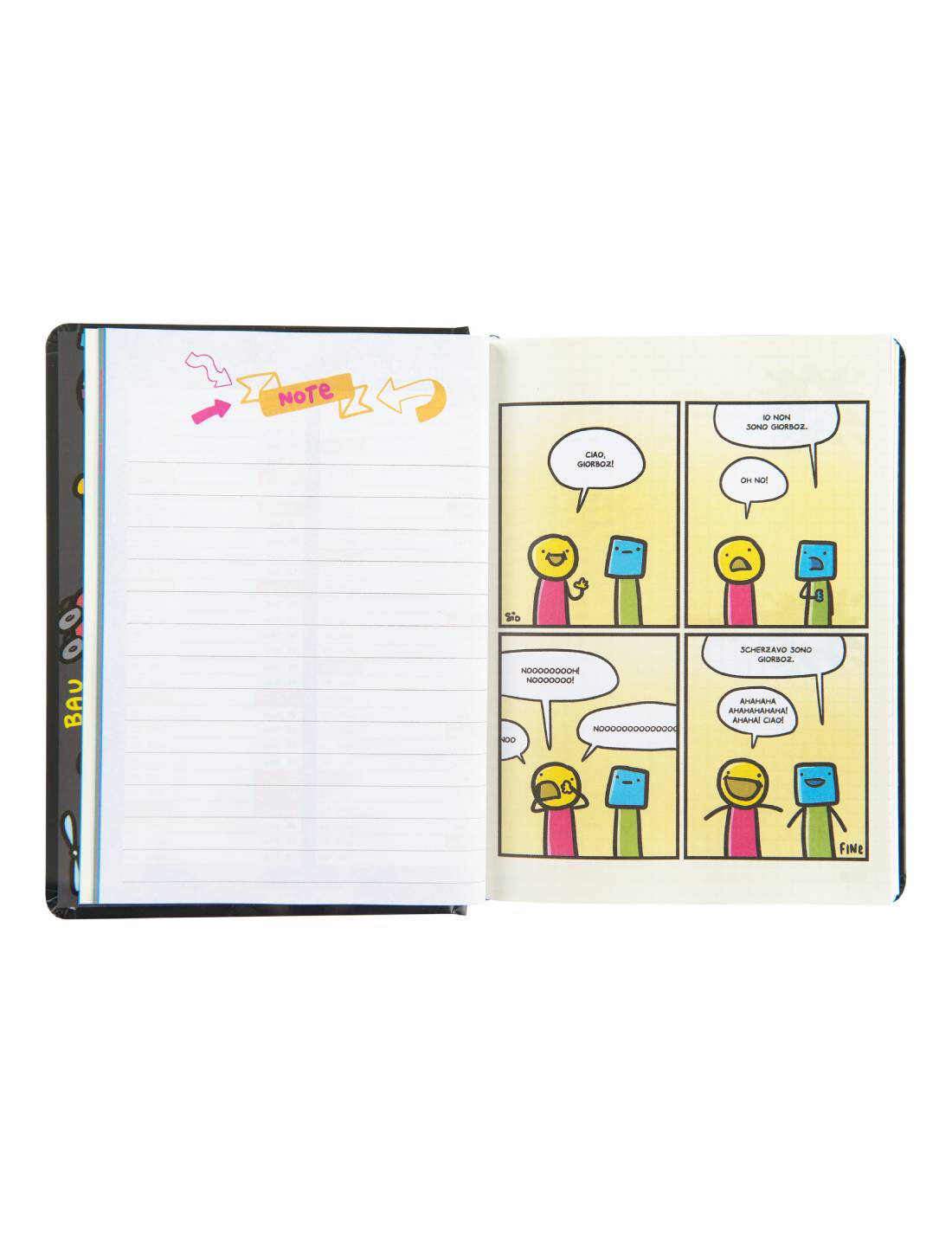 Diario 16 Mesi Comix Scottecs By Sio 2025/26 Nero