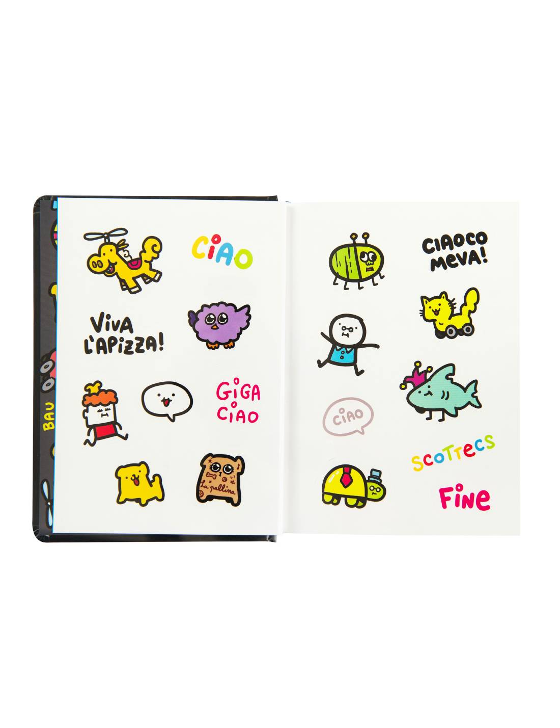 Diario 16 Mesi Comix Scottecs By Sio 2025/26 Nero