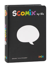 Diario 16 Mesi Comix Scottecs By Sio 2025/26 Nero