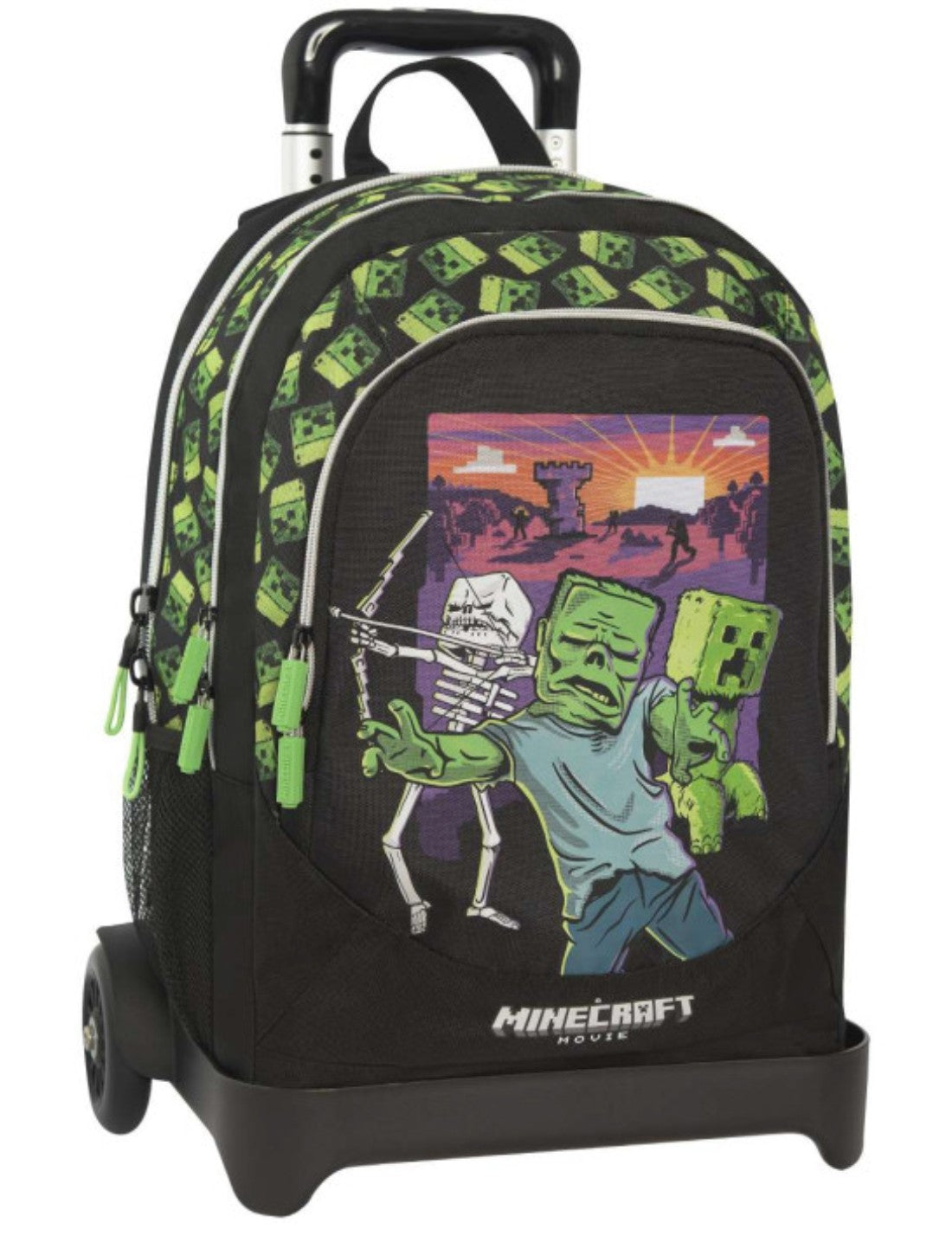 Zaino Trolley Organizzato Staccabile 2WD Minecraft Movie