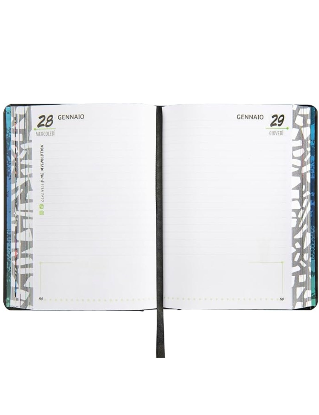 Diario Scuola 16 Mesi 2025/2026 ME My Evolution Classic Edition Black
