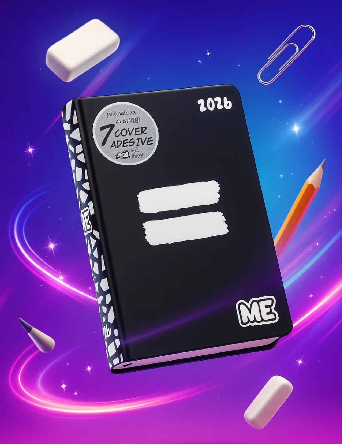 Diario Scuola 16 Mesi 2025/2026 ME My Evolution Classic Edition Black