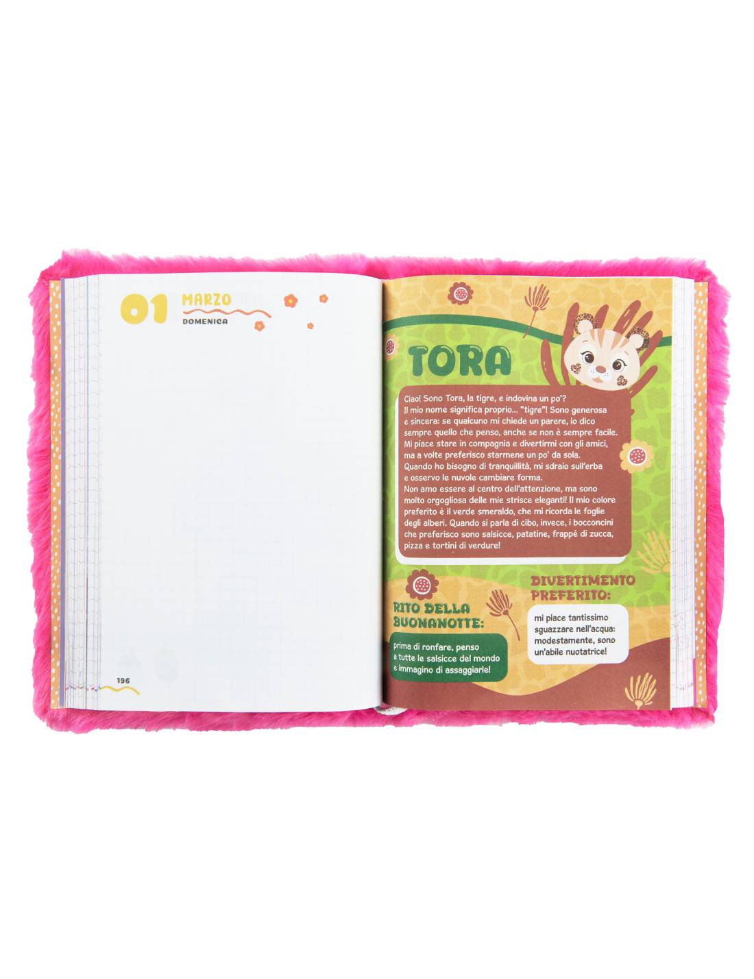 Diario 12 Mesi Unicorno Peluche Mofu Mofu