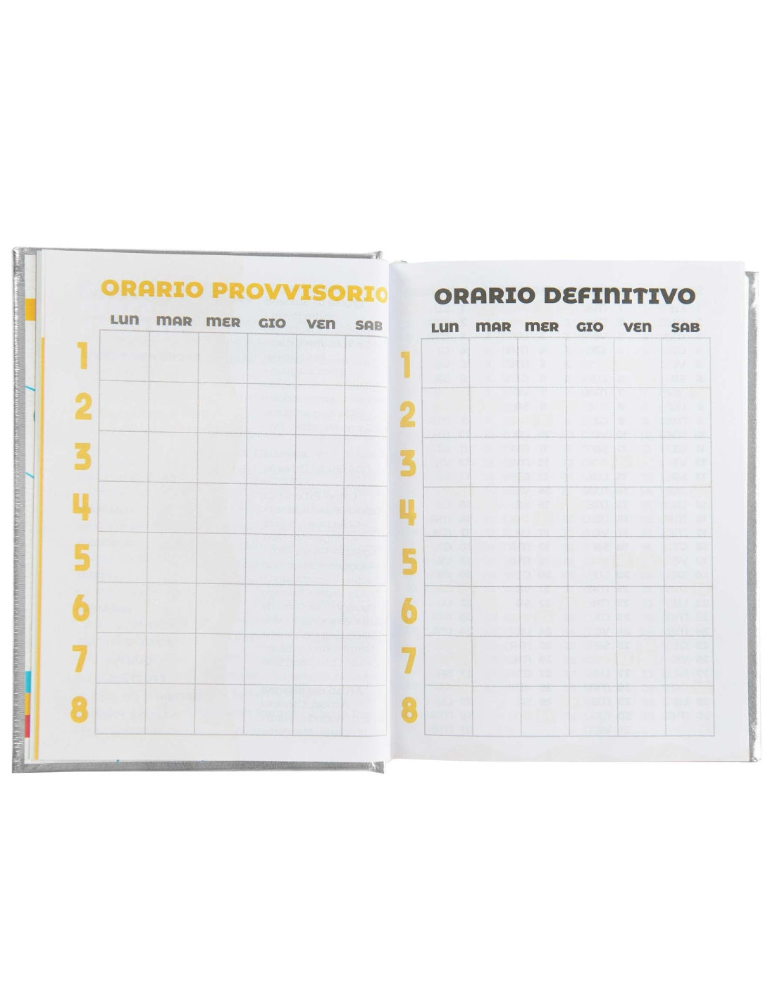 Diario Scuola 16 Mesi Datato 2025/2026 Comix Special Edition Silver Heart Mini