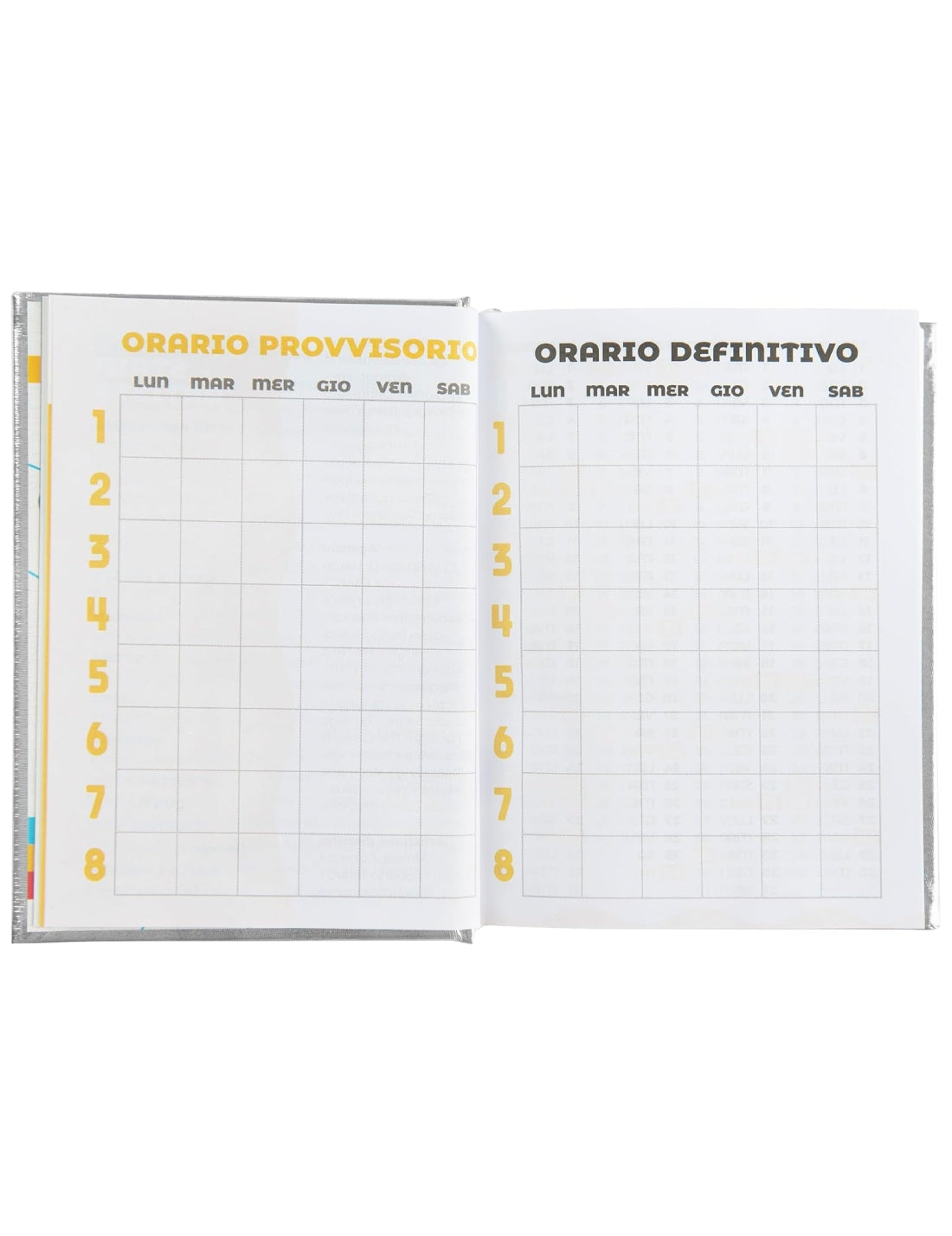 Diario Scuola 16 Mesi Datato 2025/2026 Comix Special Edition Silver Star Mini