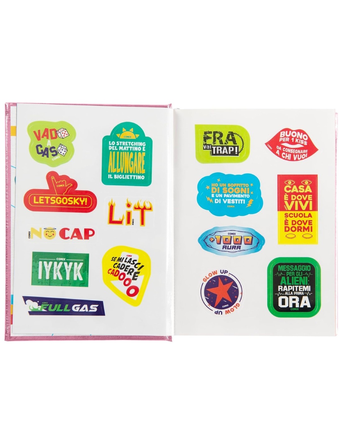 Diario Scuola 16 Mesi Datato 2025/2026 Comix Special Edition Pink Heart Standard