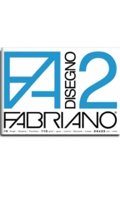 Album Da Disegno Fabriano F2 24x33cm 10 Fogli 110g