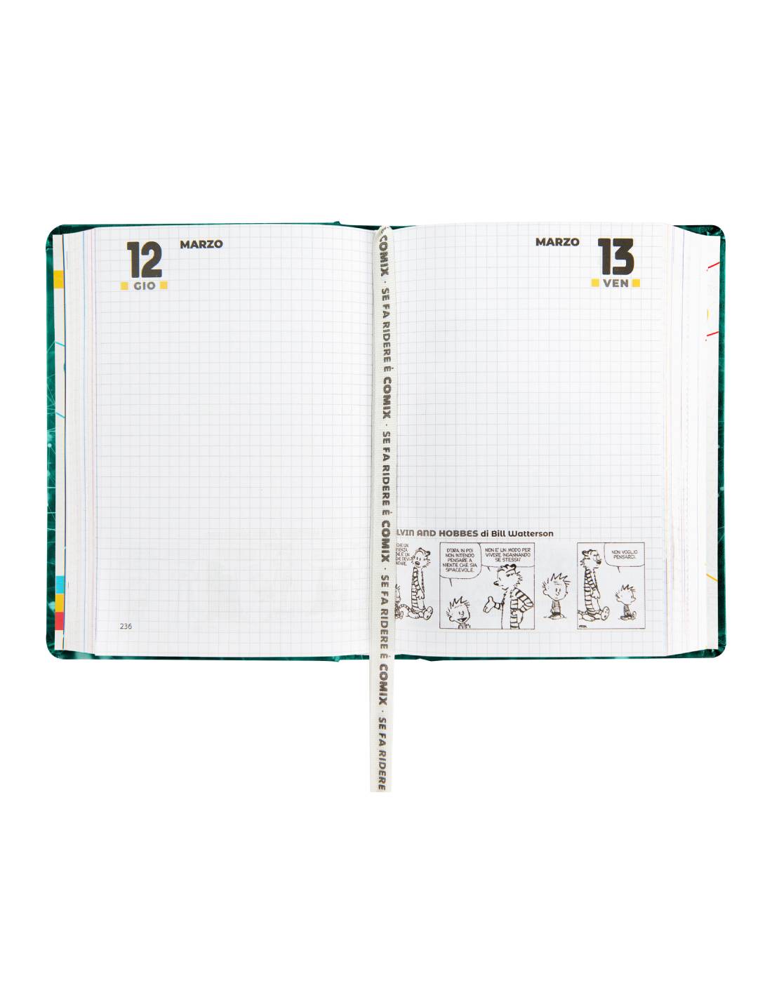 Diario 16 Mesi Comix 2025/26 La Matematica Mi Piace Ma Preferisco Non Parlarne Electric Green