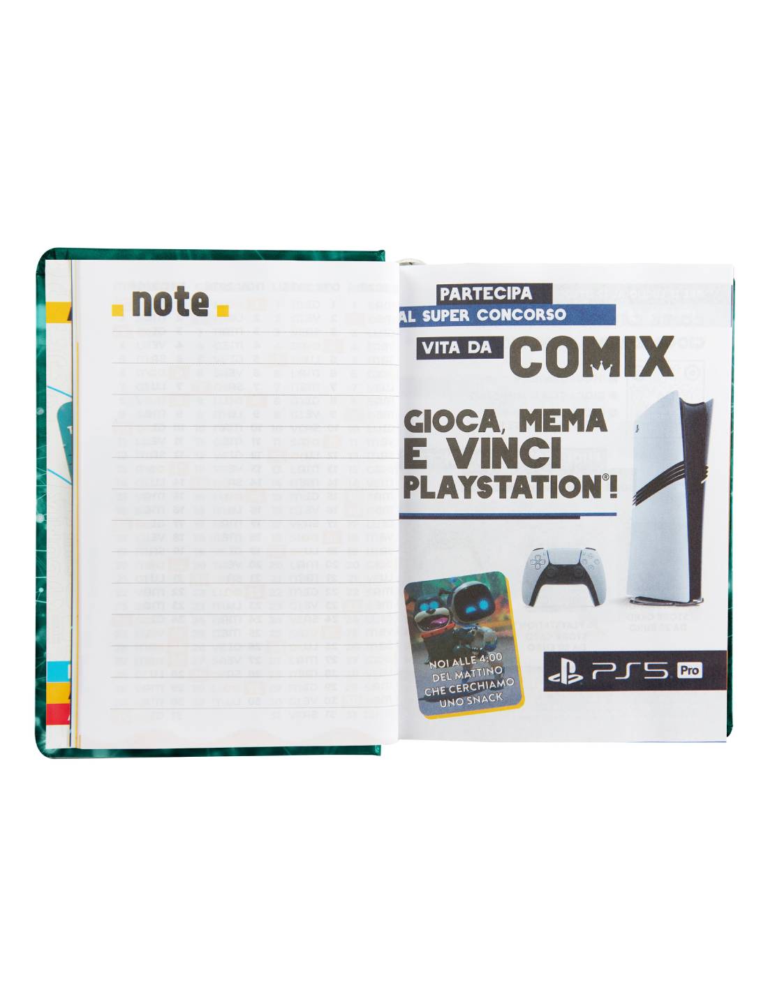 Diario 16 Mesi Comix 2025/26 La Matematica Mi Piace Ma Preferisco Non Parlarne Electric Green