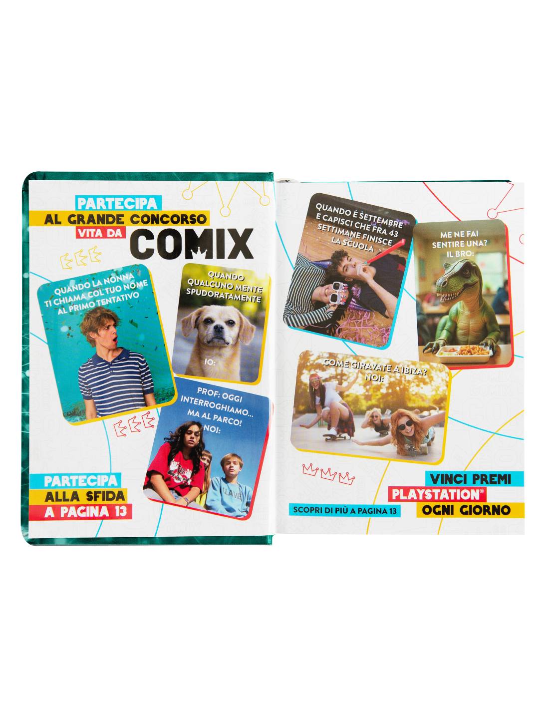 Diario 16 Mesi Comix 2025/26 La Matematica Mi Piace Ma Preferisco Non Parlarne Electric Green