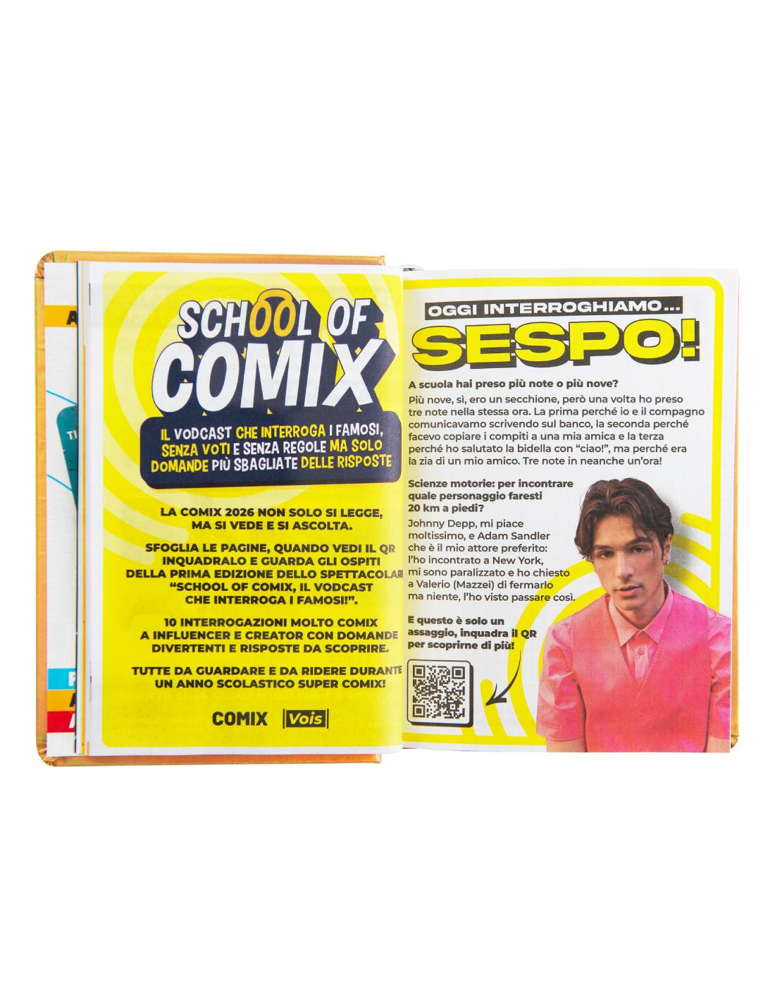 Diario 16 Mesi 2025/26 Comix Vita Level Pro Mangio Dormo Esco Con I Bro Oro