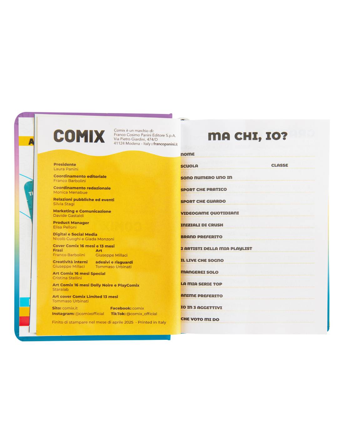 Diario 16 Mesi 2025/26 Comix Credo In Me E In Chi Mi Suggerisce Sunrise Sky