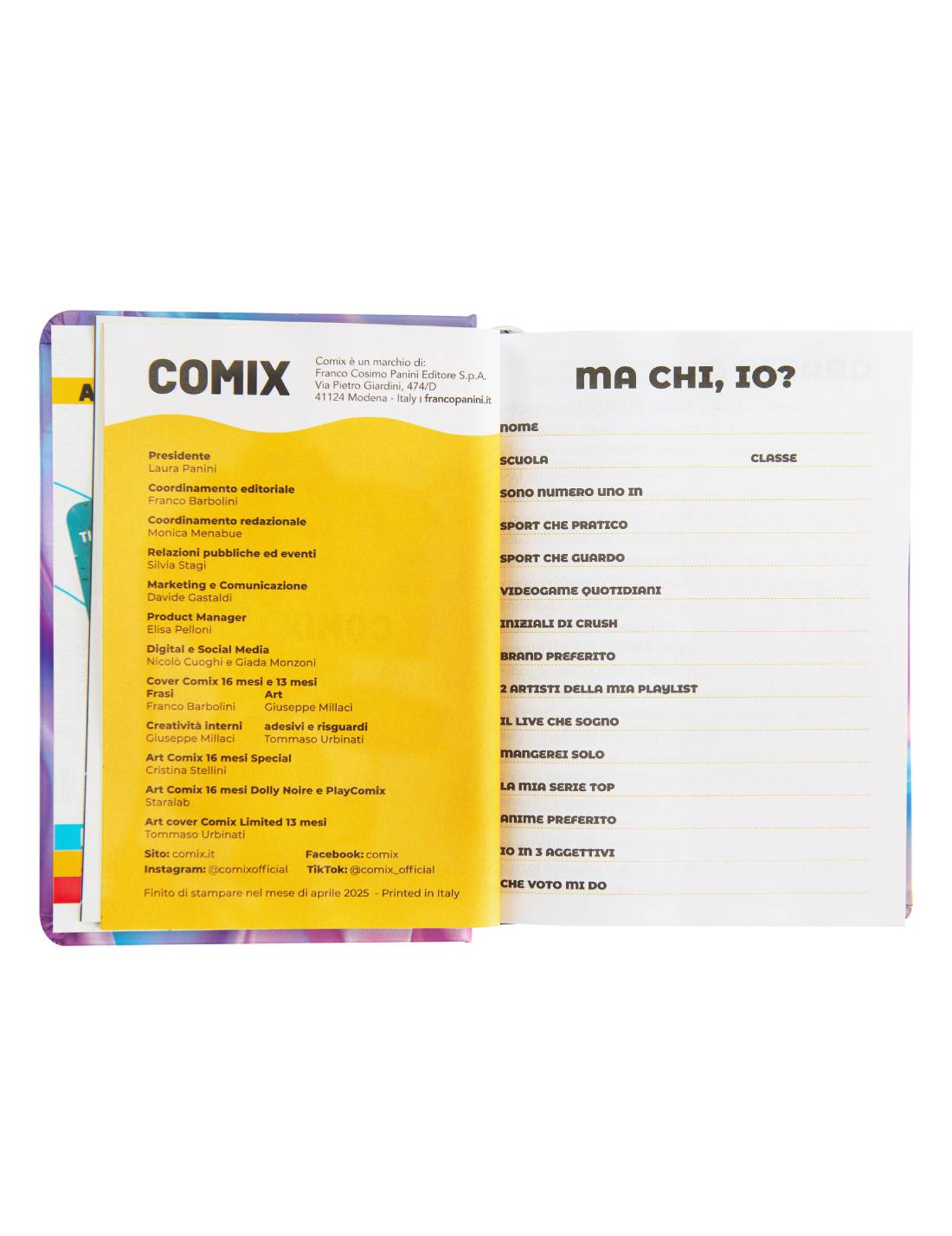 Diario 16 Mesi 2025/26 Comix La Matematica Mi Piace Ma Preferisco Non Parlarne Silky Wave