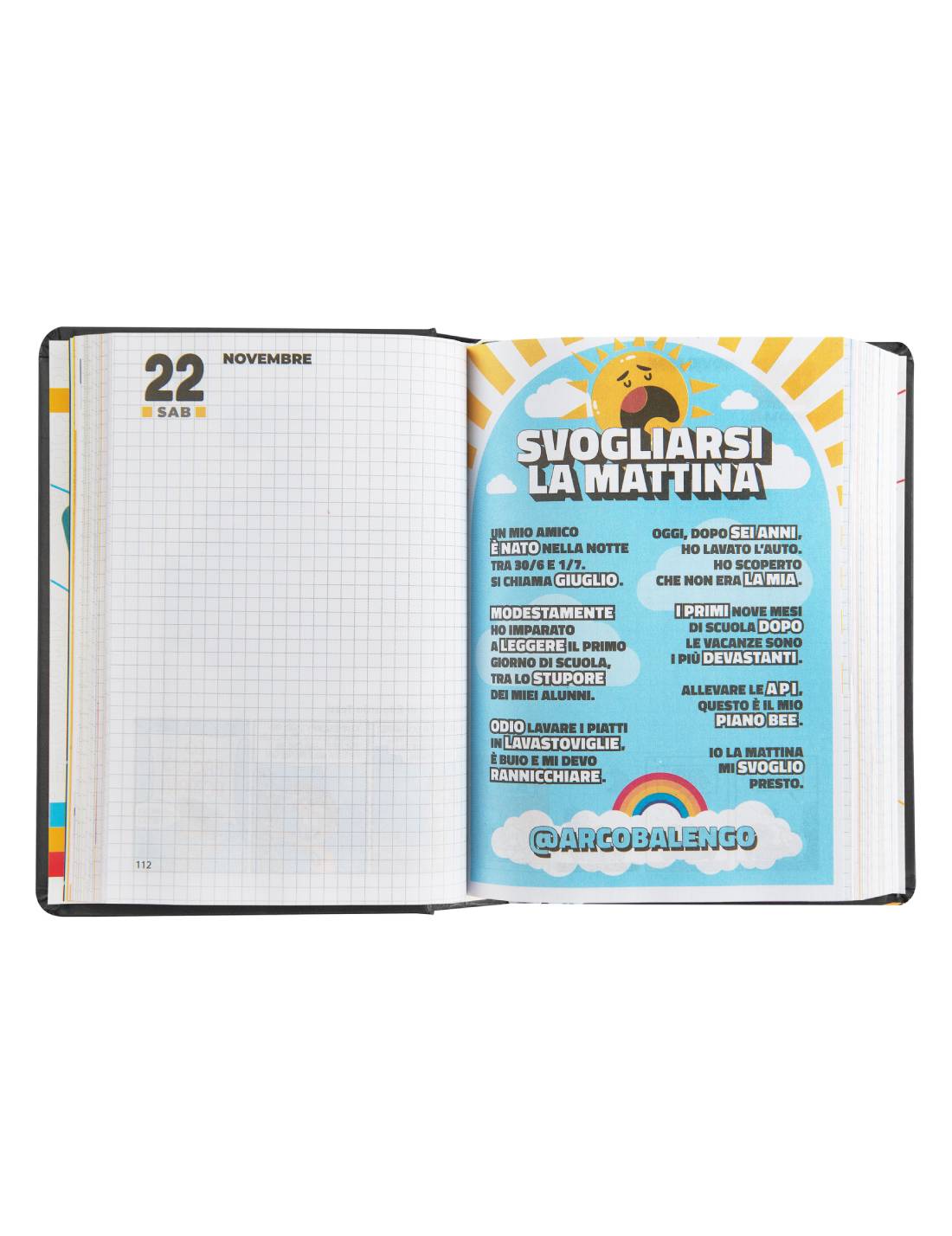 Diario 16 Mesi 2025/26 Comix Mini Credo In Me E In Chi Mi Suggerisce Nero E Argento