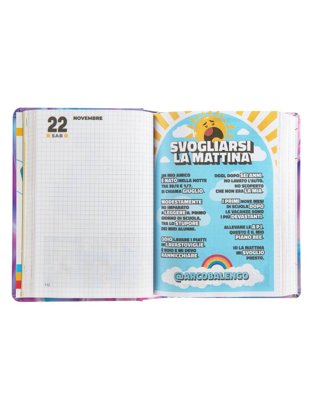 Diario 16 Mesi 2025/26 Comix Mini Credo In Me E In Chi Mi Suggerisce Nero E Bianco