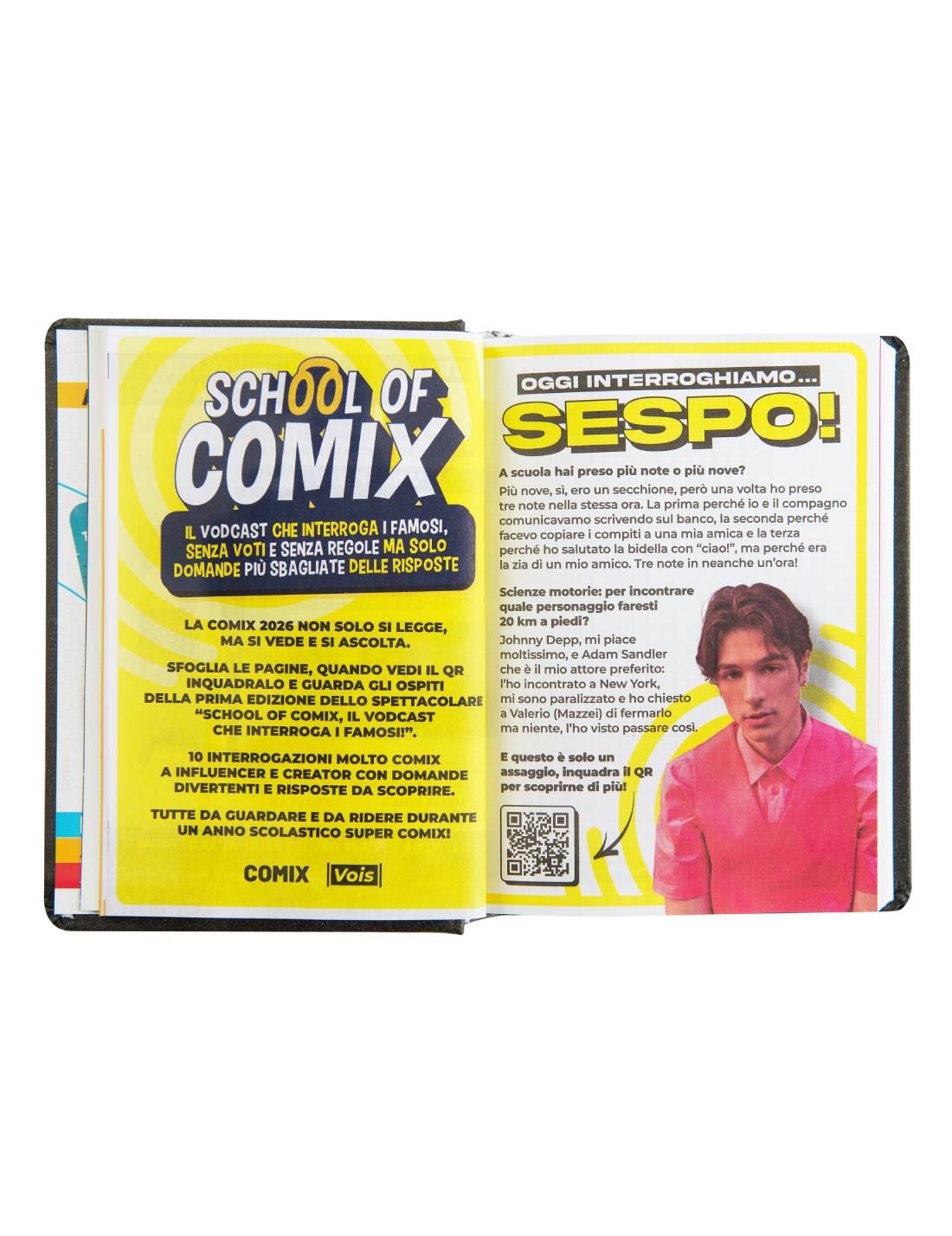 Diario 16 Mesi 2025/26 Comix Mini Classe: Tanta Sezione: Chill Charcoal