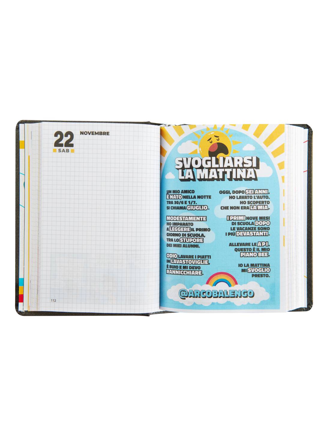 Diario 16 Mesi 2025/26 Comix Mini Classe: Tanta Sezione: Chill Charcoal