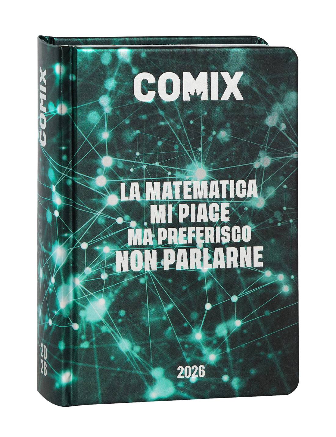Diario 16 Mesi Comix Mini 2025/26 La Matematica Mi Piace Ma Preferisco Non Parlarne Electric Green
