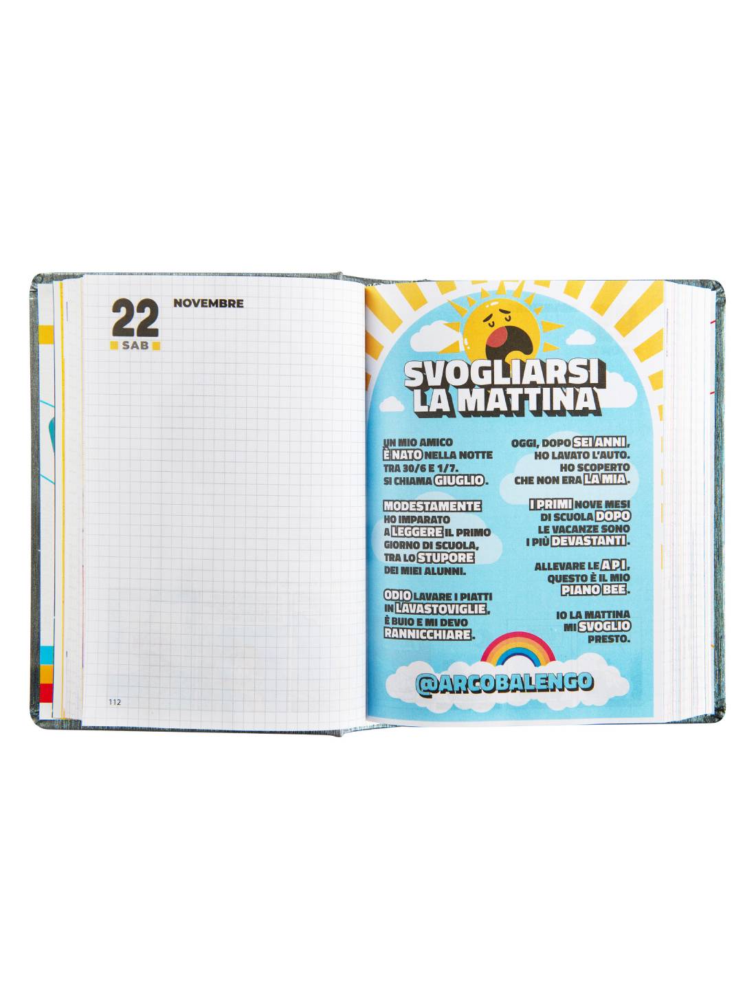 Diario 16 Mesi 2025/26 Comix Mini Credo In Me E In Chi Mi Suggerisce Gear Black