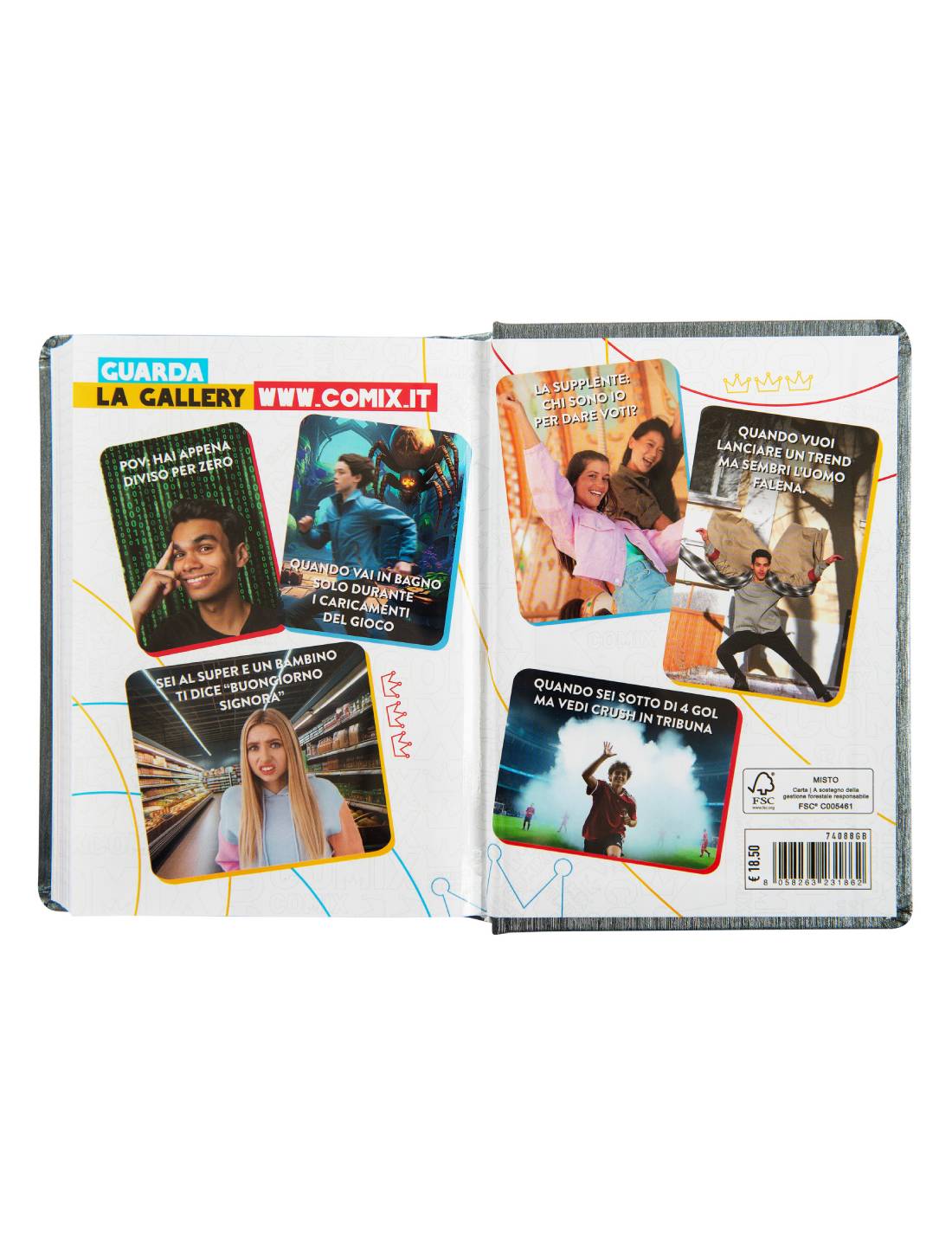 Diario 16 Mesi 2025/26 Comix Mini Credo In Me E In Chi Mi Suggerisce Gear Black