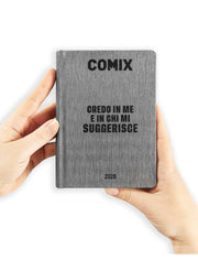Diario 16 Mesi 2025/26 Comix Mini Credo In Me E In Chi Mi Suggerisce Gear Black