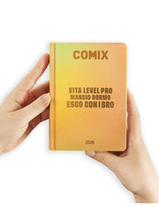 Diario 16 Mesi 2025/26 Comix Mini Vita Level Pro Mangio Dormo Esco Con I Bro Oro