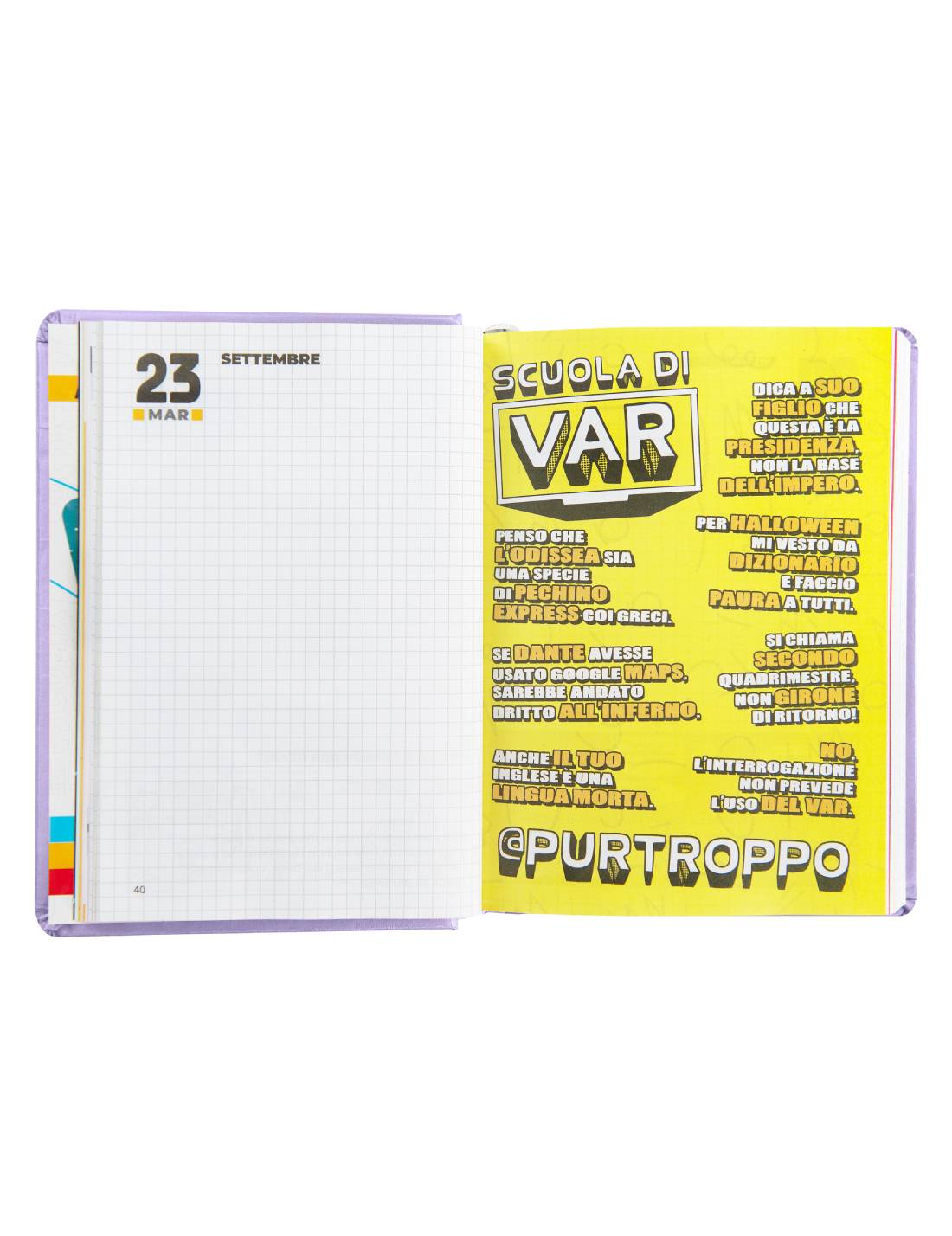 Diario 16 Mesi 2025/26 Comix Mini Classe: Tanta Sezione: Chill Lilla